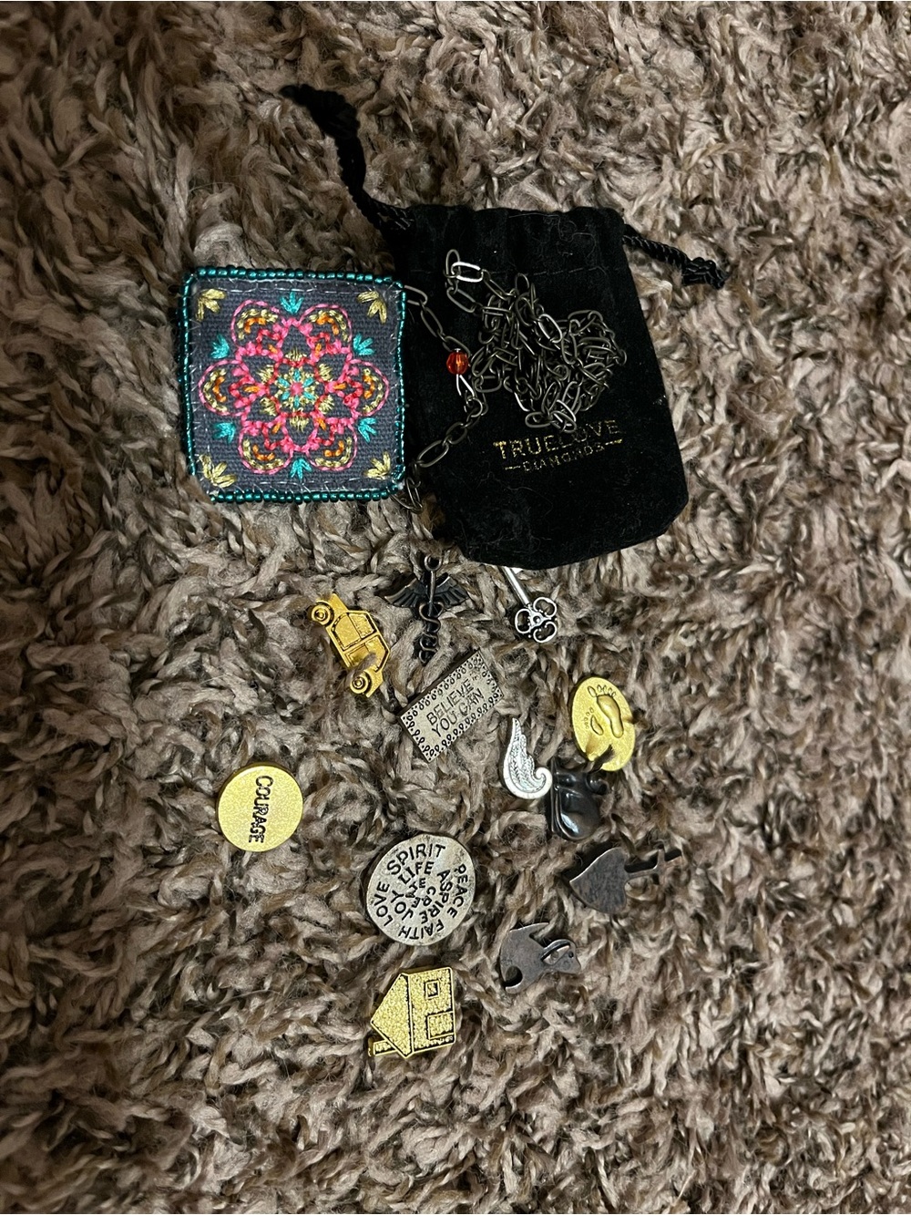 Charm Necklace: Mixed Metal Charms